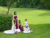 Bride, Maid of Honour, Bridesmaids and Flowergirls at Eunan and Sharons wedding