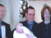 Caitlin with Parents and Godparents (My daughter Una stood as proxy for my daughter-in-law Sharon who was ill that day)©Eunan Carr