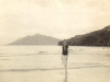 Franks sister Peggy on Portsalon Beach