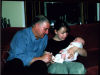 Rod Clarke of High Wycombe, with his grandaughter Sophie and his daughter, Eunans Wife, Sharon